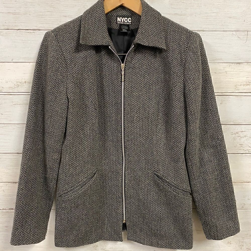 New York Clothing Co. Chevron Blazer